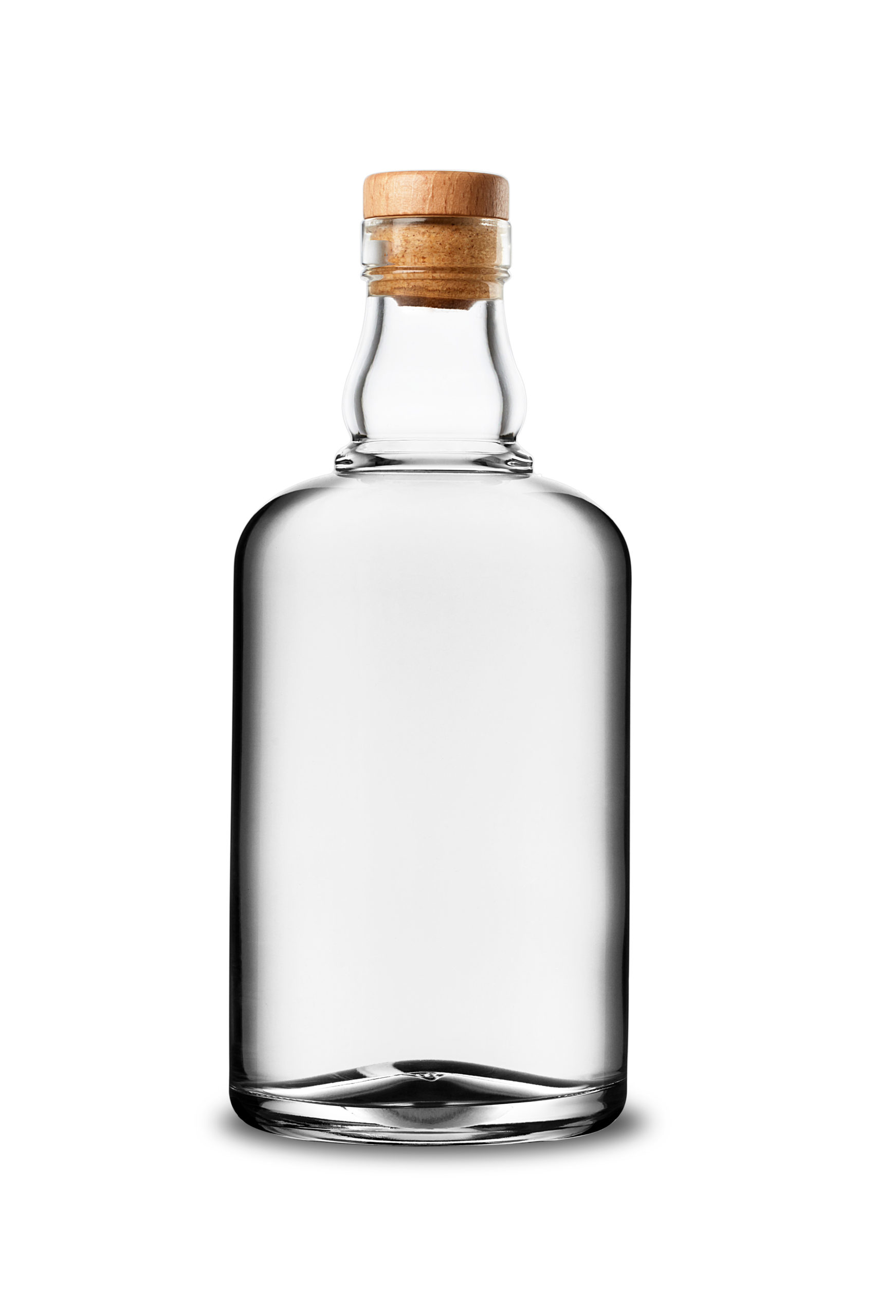 Glass,Bottle,Of,White,Alcoholic,Beverage,With,Cork,Without,Label gin bottle