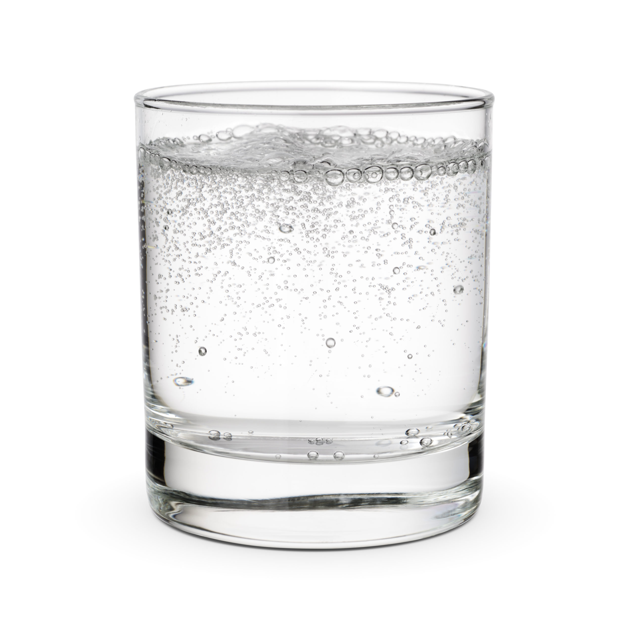 sodawasser glas