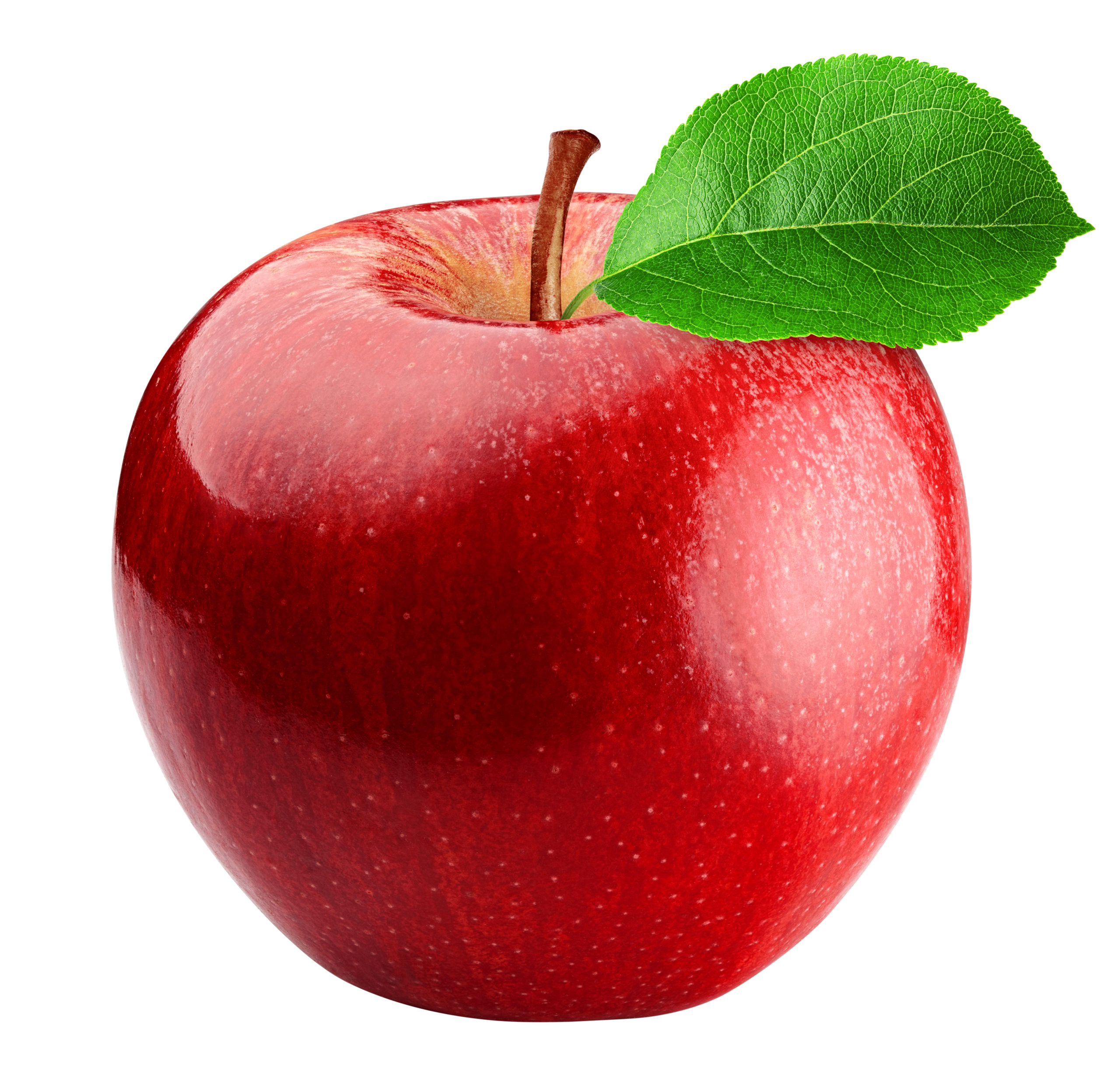 Red,Apple,Isolated,On,White,Background,,Clipping,Path,,Full,Depth roter apfel